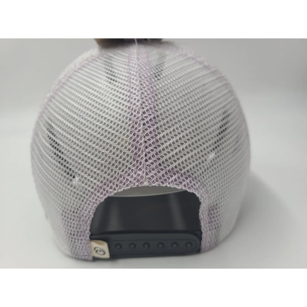Women Magellan Outdoors Fish Mesh Trucker Snapback Hat‎ Cap Casual Purple White